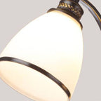 Contemporary Nordic Iron Glass Mushroom 3/5/6/8/10-light Semi-flush Mount Ceiling Light for Living Room