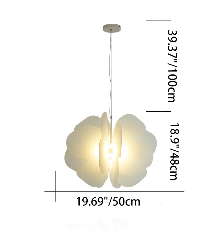 Contemporary Nordic Iron Acrylic Butterfly 1-Light Pendant Light For Living Room