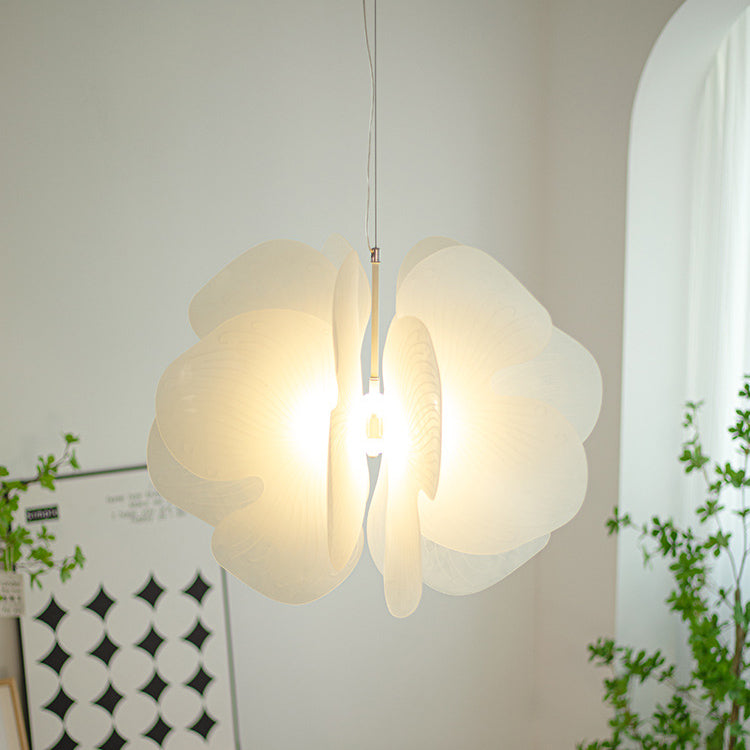 Contemporary Nordic Iron Acrylic Butterfly 1-Light Pendant Light For Living Room
