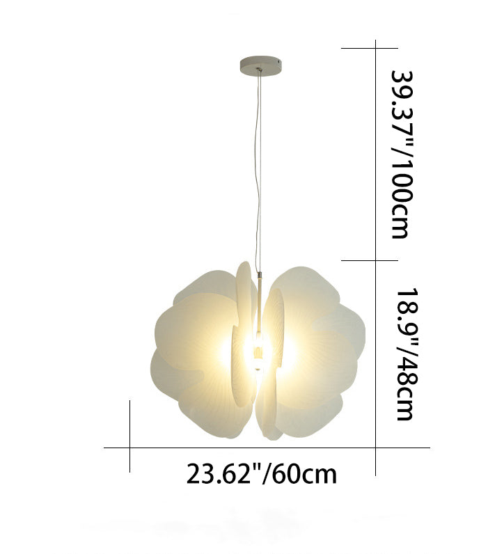 Contemporary Nordic Iron Acrylic Butterfly 1-Light Pendant Light For Living Room