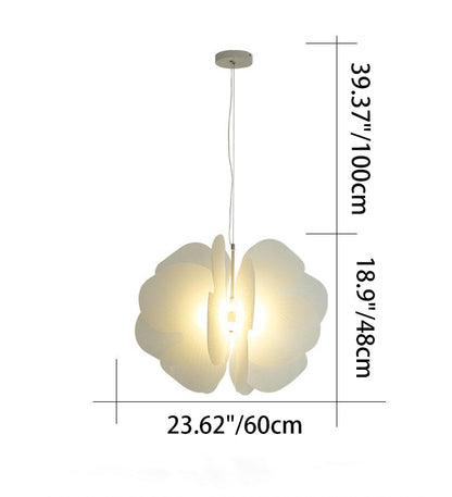 Contemporary Nordic Iron Acrylic Butterfly 1-Light Pendant Light For Living Room