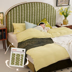 Removable Covers Beech Wood Bed Frame - Retro Customizable & Eco-Friendly Bed Lumendat
