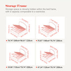 Removable Covers Beech Wood Bed Frame - Retro Customizable & Eco-Friendly Bed Lumendat