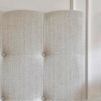 Modern Cream Soft Upholstered Headboard Fabric Bed Frame - Minimalist Elegant Clean Edges Bed For Your Bedroom Lumendat