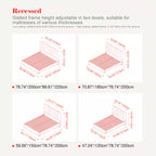 Modern Cream Soft Upholstered Headboard Fabric Bed Frame - Minimalist Elegant Clean Edges Bed For Your Bedroom Lumendat