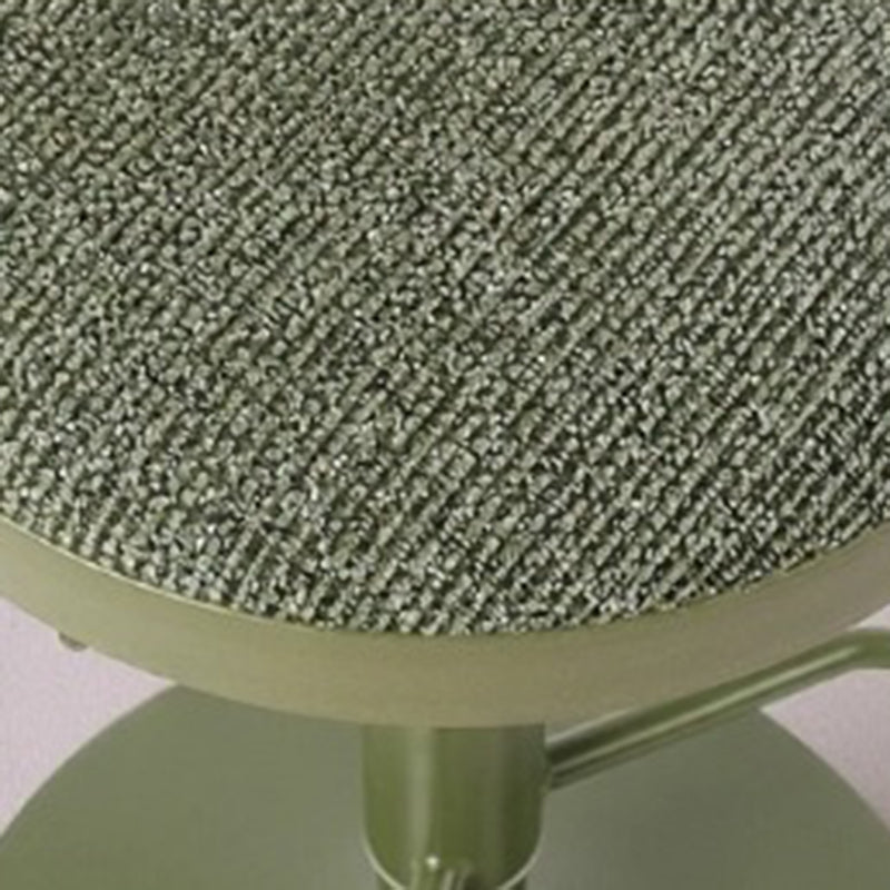 Modern Minimalist Carbon Steel Cotton-Linen Cylindrical Bar Stool Backless For Dining Room & Kitchen DFM-F