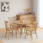 Contemporary Nordic North American Ash Wood Dining Chair - Rectangular Back Chairs For Dining Room & Kitchen Lumendat