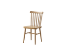 Contemporary Nordic North American Ash Wood Dining Chair - Rectangular Back Chairs For Dining Room & Kitchen Lumendat