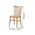 Contemporary Nordic North American Ash Wood Dining Chair - Rectangular Back Chairs For Dining Room & Kitchen Lumendat
