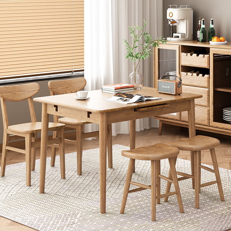 Contemporary Nordic North American Ash Wood Saddle Seat Dining Chair - Curved Wooden Chairs For Dining Room & Kitchen Lumendat