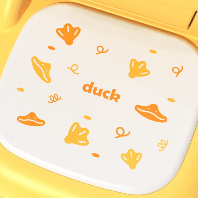 Lumendat Contemporary Creative Round Duck-Shaped PP TPE PU Leather PVC Height-Adjustable Kids Dining Chair Backrest Armless For Dining Room & Kitchen Lumendat