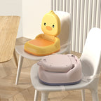 Lumendat Contemporary Creative Round Duck-Shaped PP TPE PU Leather PVC Height-Adjustable Kids Dining Chair Backrest Armless For Dining Room & Kitchen Lumendat