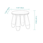 Lumendat Modern Minimalist Cylindrical Kid PP Low Stool Backless Armless For Living Room Lumendat