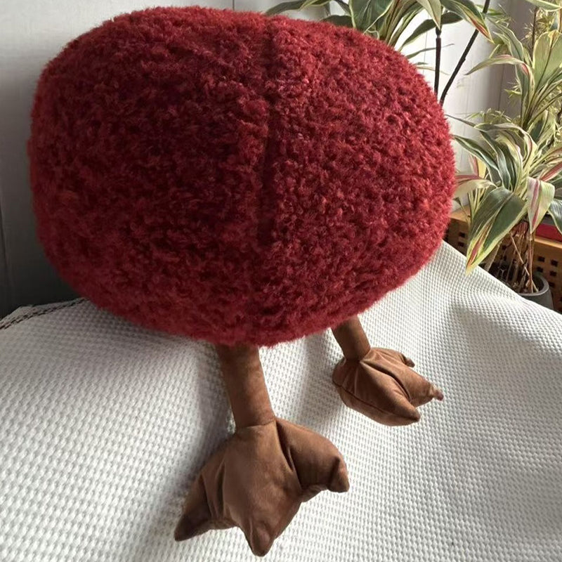 Lumendat Contemporary Creative Cylindrical Round EPP Particle Short Fleece Kid Low Stool Backless Armless For Living Room Lumendat