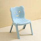 Lumendat Contemporary Creative Curved Bear Hollowing Design Kids PP Dining Chair Backrest Armless For Dining Room & Kitchen Lumendat