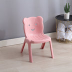 Lumendat Contemporary Creative Curved Bear Hollowing Design Kids PP Dining Chair Backrest Armless For Dining Room & Kitchen Lumendat