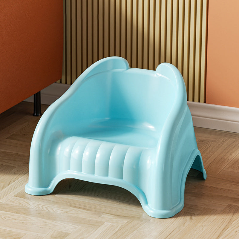 Lumendat Modern Minimalist Curved Bear Design PP Kids Stackable Low Stool Backrest Armless For Living Room Lumendat