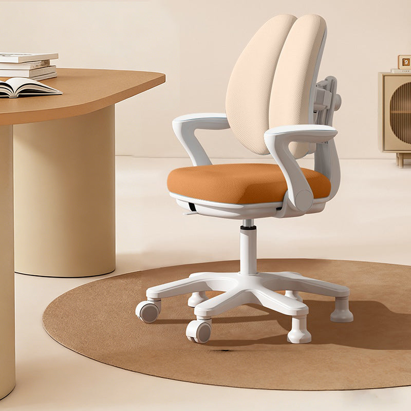Contemporary Creative Curved Rabbit-Ear Design Kids PP Mesh Fabric Height-Adjustable Desk Chair Backrest Armrest For Home Office DFM-F