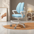 Contemporary Creative Curved Rabbit-Ear Design Kids PP Mesh Fabric Height-Adjustable Desk Chair Backrest Armrest For Home Office DFM-F