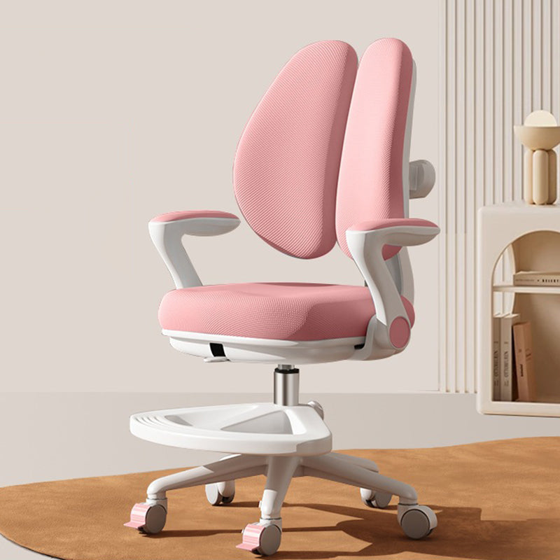 Contemporary Creative Curved Rabbit-Ear Design Kids PP Mesh Fabric Height-Adjustable Desk Chair Backrest Armrest For Home Office DFM-F