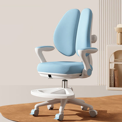 Contemporary Creative Curved Rabbit-Ear Design Kids PP Mesh Fabric Height-Adjustable Desk Chair Backrest Armrest For Home Office