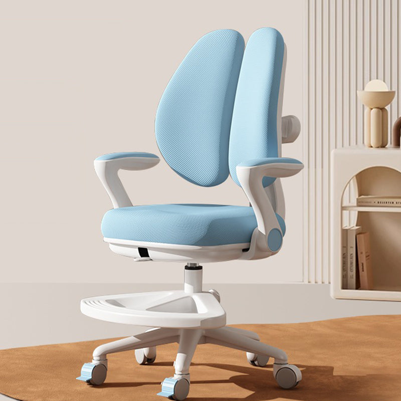 Contemporary Creative Curved Rabbit-Ear Design Kids PP Mesh Fabric Height-Adjustable Desk Chair Backrest Armrest For Home Office DFM-F