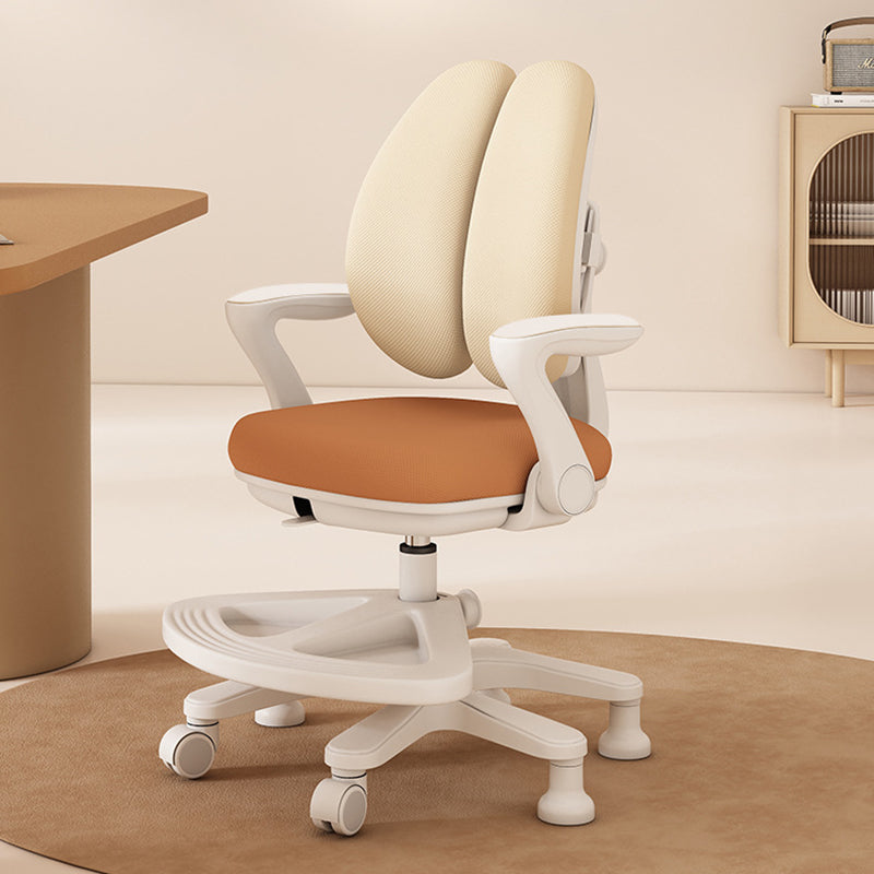 Contemporary Creative Curved Rabbit-Ear Design Kids PP Mesh Fabric Height-Adjustable Desk Chair Backrest Armrest For Home Office
