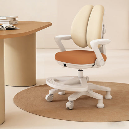 Contemporary Creative Curved Rabbit-Ear Design Kids PP Mesh Fabric Height-Adjustable Desk Chair Backrest Armrest For Home Office