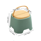 Lumendat Contemporary Creative Cylindrical PP Kids Handheld Low Stool Backless & Armless For Living Room Lumendat