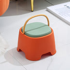 Lumendat Contemporary Creative Cylindrical PP Kids Handheld Low Stool Backless & Armless For Living Room Lumendat