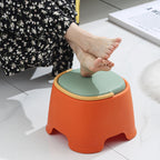 Lumendat Contemporary Creative Cylindrical PP Kids Handheld Low Stool Backless & Armless For Living Room Lumendat