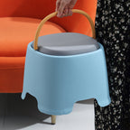 Lumendat Contemporary Creative Cylindrical PP Kids Handheld Low Stool Backless & Armless For Living Room Lumendat