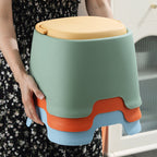 Lumendat Contemporary Creative Cylindrical PP Kids Handheld Low Stool Backless & Armless For Living Room Lumendat
