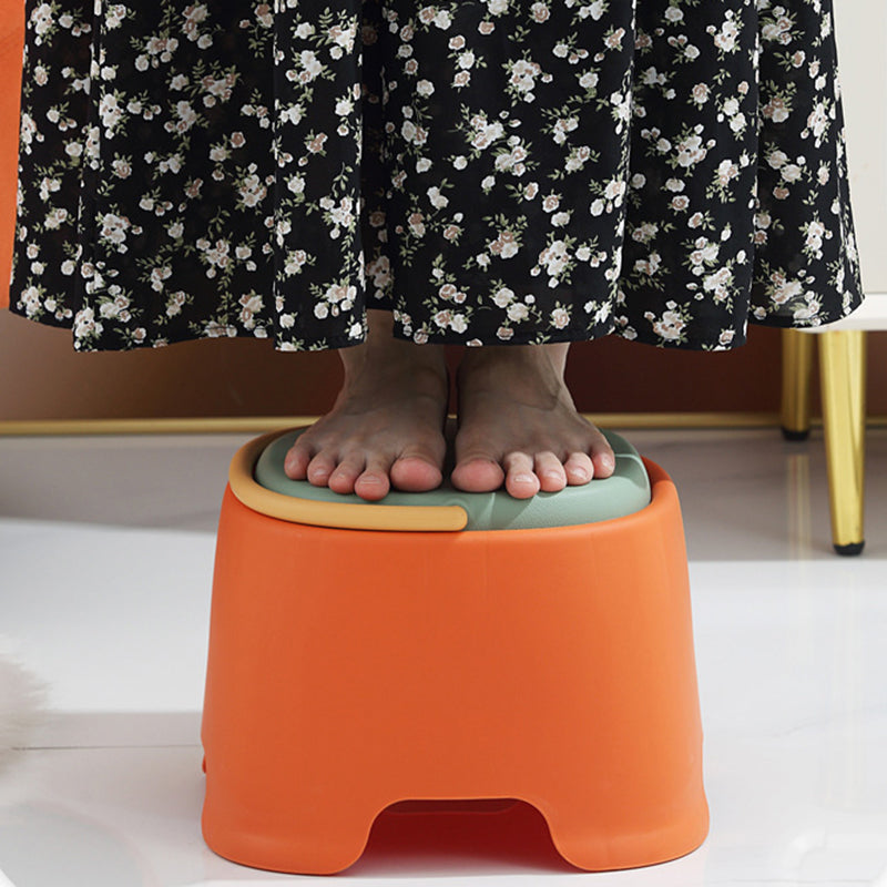 Lumendat Contemporary Creative Cylindrical PP Kids Handheld Low Stool Backless & Armless For Living Room Lumendat