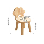 Lumendat Contemporary Creative Cylindrical Cloud-Shaped Kids Rubberwood Multi-layer Plywood Low Stool Backrest Armless For Living Room Lumendat
