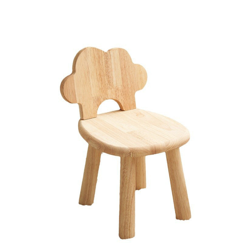 Lumendat Contemporary Creative Cylindrical Cloud-Shaped Kids Rubberwood Multi-layer Plywood Low Stool Backrest Armless For Living Room Lumendat