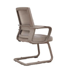 Modern Minimalist Rectangular Bow-Shaped Mesh Fabric Microfiber Leather Solid Wood PP Steel Desk Chair Backrest Armrest For Home Office DFM-F