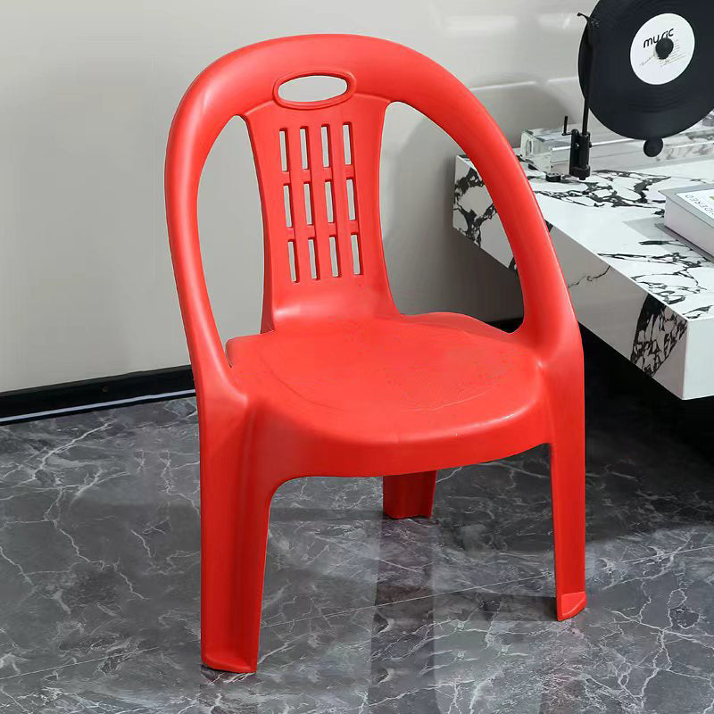 Lumendat Modern Minimalist Curved Kids PP Stackable Low Stool Backrest Armless For Living Room Lumendat