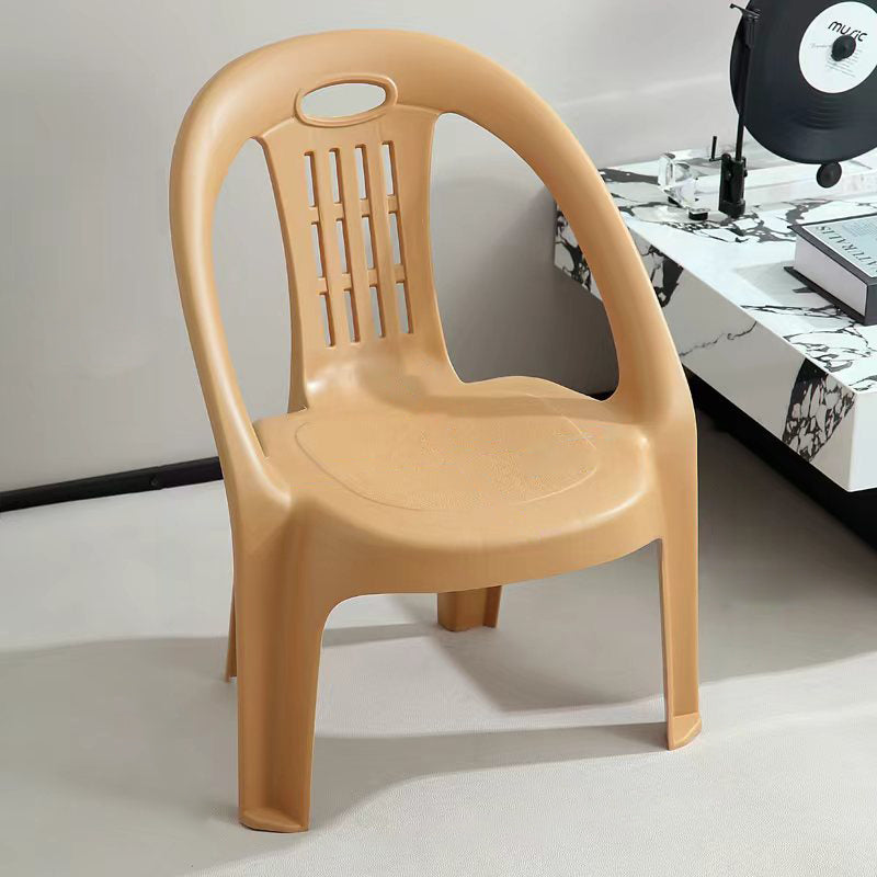Lumendat Modern Minimalist Curved Kids PP Stackable Low Stool Backrest Armless For Living Room Lumendat