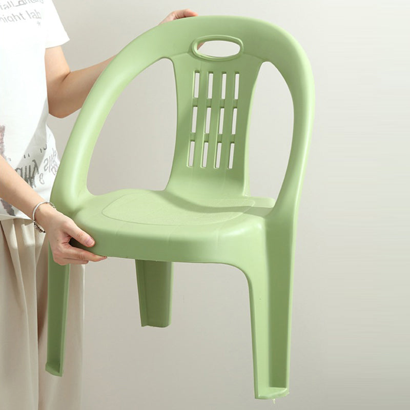 Lumendat Modern Minimalist Curved Kids PP Stackable Low Stool Backrest Armless For Living Room Lumendat