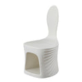 Lumendat Contemporary Creative Wave Shell Design PE Kids Dining Chair Backrest Armless For Dining Room & Kitchen Lumendat