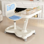 Lumendat Modern Minimalist Rectangular Kids Mesh Fabric PP Iron Integrated Height-Adjustable Desk & Chair Set Backrest For Home Office Lumendat