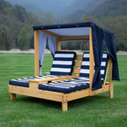 Lumendat Contemporary Creative Rectangular Kids Polyester Fabric Solid Wood Recliner Backrest For Outdoor Lumendat