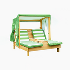 Lumendat Contemporary Creative Rectangular Kids Polyester Fabric Solid Wood Recliner Backrest For Outdoor Lumendat