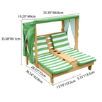Lumendat Contemporary Creative Rectangular Kids Polyester Fabric Solid Wood Recliner Backrest For Outdoor Lumendat