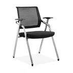 Modern Breathable High-Resilience Foam Mesh Desk Chair - Rectangular Adjustable Armrest Foldable Office Chair For Home Office Lumendat
