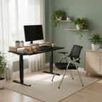 Modern Breathable High-Resilience Foam Mesh Desk Chair - Rectangular Adjustable Armrest Foldable Office Chair For Home Office Lumendat
