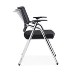 Modern Breathable High-Resilience Foam Mesh Desk Chair - Rectangular Adjustable Armrest Foldable Office Chair For Home Office Lumendat