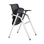 Modern Breathable High-Resilience Foam Mesh Desk Chair - Rectangular Adjustable Armrest Foldable Office Chair For Home Office Lumendat
