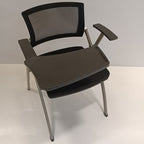 Modern Ergonomic Mesh Office Chair - Rectangular Folding Desk Chair With Optional Writing Tablet For Home Office Lumendat